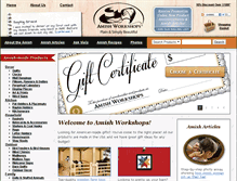 Tablet Screenshot of amishworkshops.com